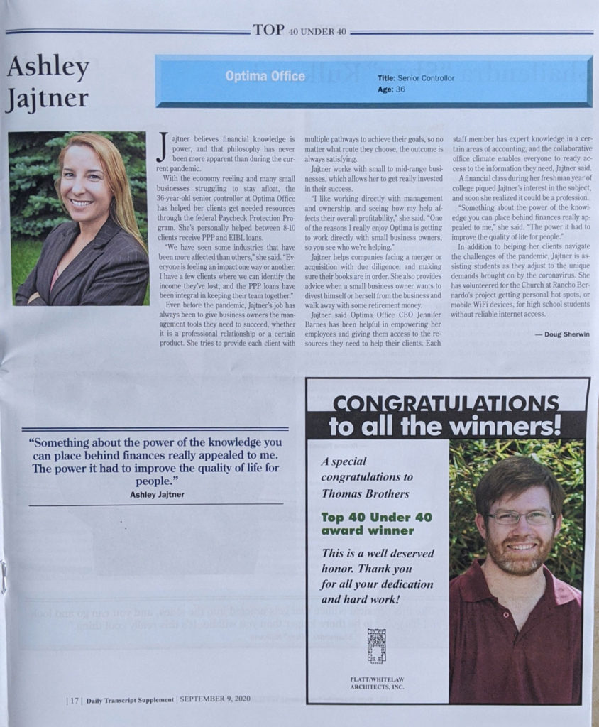 Ashley-Jajtner,-Senior-Controller-at-Optima-Office---top-40-under-40-award